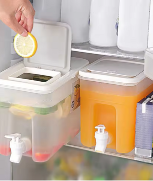 4L Koelkast Watercontainer met Kraan – Kunststof Drankdispenser voor Koelkast