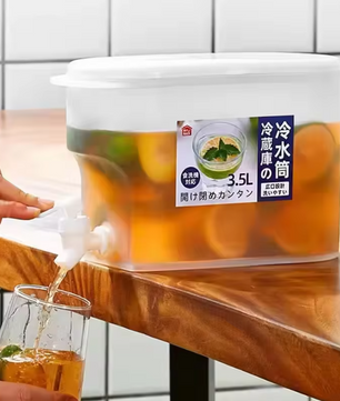 3.5L Koelkast Drankdispenser met Kraan – Grote Watercontainer voor Koude Dranken