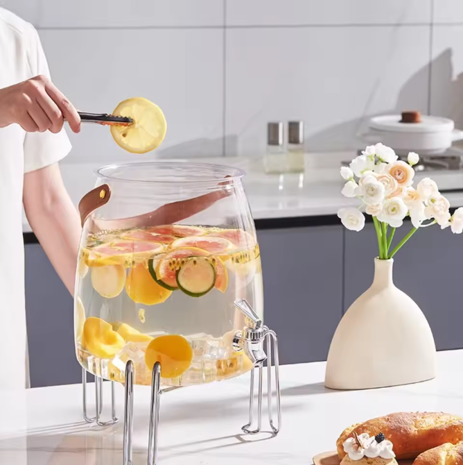 Kunststof Drankdispenser met RVS Kraan – Grote Watercontainer 5L / 15L voor Feesten