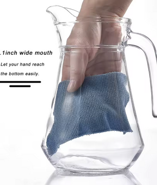 Glazen Waterkan met Deksel – Borosilicaat Glas Karaf voor Warm en Koud Drank