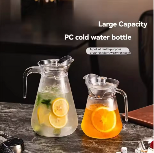 Glazen Waterkan met Deksel – Borosilicaat Glas Karaf voor Warm en Koud Drank