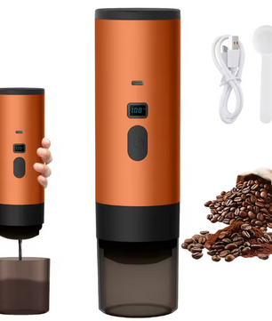 Draagbaar Elektrisch Koffiezetapparaat 3-in-1 – Capsule en Gemalen Espresso Machine voor Reizen en Auto