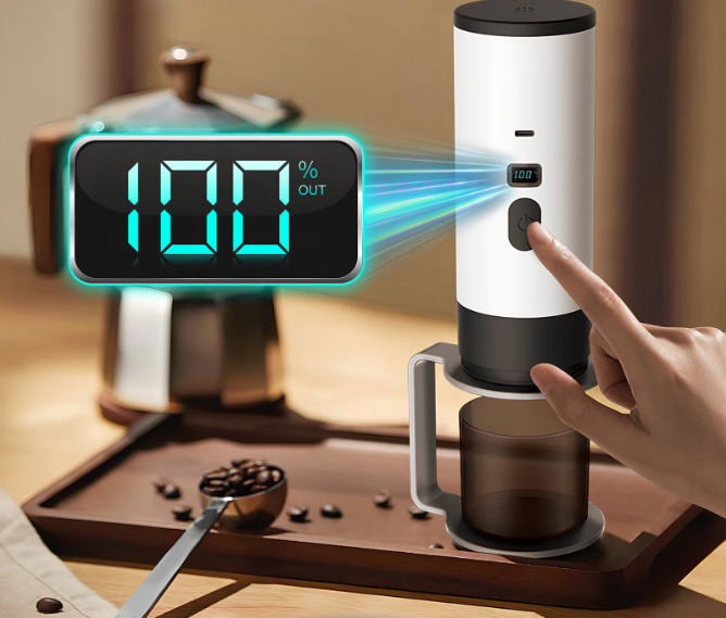 Draagbaar Elektrisch Koffiezetapparaat 3-in-1 – Capsule en Gemalen Espresso Machine voor Reizen en Auto