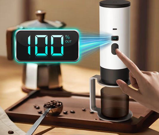 Draagbaar Elektrisch Koffiezetapparaat 3-in-1 – Capsule en Gemalen Espresso Machine voor Reizen en Auto