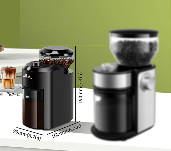 Elektrische Braam Koffiemolen – Conische Koffiebonen Grinder met 28 Maalinstellingen