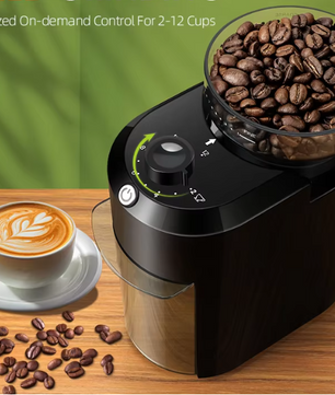 Elektrische Braam Koffiemolen – Conische Koffiebonen Grinder met 28 Maalinstellingen