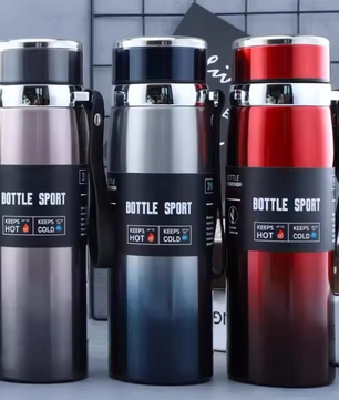 1L RVS 316 Thermosfles – Dubbelwandige Thermische Waterfles voor Warm en Koud Drank