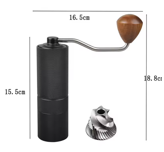 Professionele Handmatige Koffiemolen – Verstelbare Bonenmolen voor Espresso en Filterkoffie