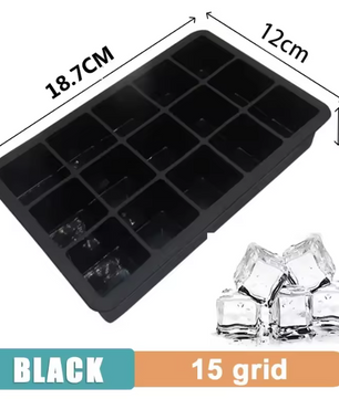 Siliconen IJsblokjesvorm – Grote Vierkante IJsblokjes Tray voor DIY IJsblokjes