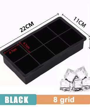 Siliconen IJsblokjesvorm – Grote Vierkante IJsblokjes Tray voor DIY IJsblokjes