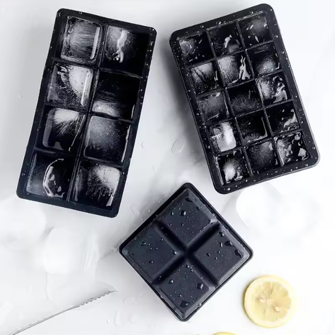 Siliconen IJsblokjesvorm – Grote Vierkante IJsblokjes Tray voor DIY IJsblokjes