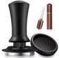Veerbelaste Espresso Tamper met Rimpelbasis – Barista Koffie Aandrukker met Dieptecontrole