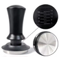 Veerbelaste Espresso Tamper met Rimpelbasis – Barista Koffie Aandrukker met Dieptecontrole