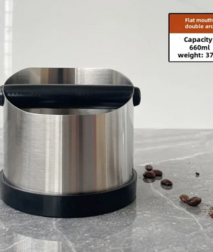 RVS Koffie Klopbox – Espresso Koffiedik Bak met Antislip Ring