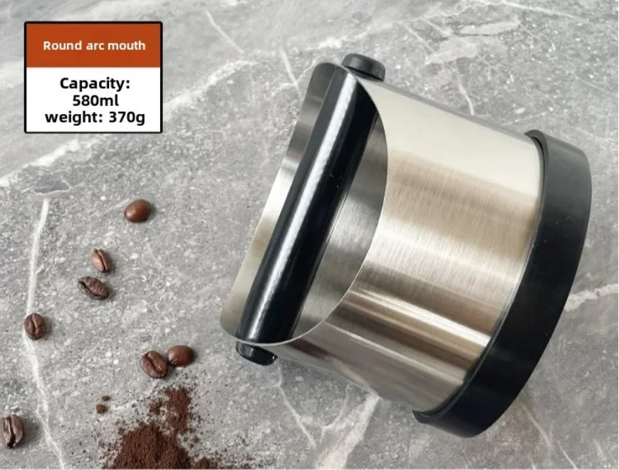 RVS Koffie Klopbox – Espresso Koffiedik Bak met Antislip Ring