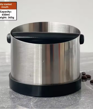 RVS Koffie Klopbox – Espresso Koffiedik Bak met Antislip Ring