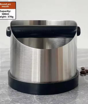 RVS Koffie Klopbox – Espresso Koffiedik Bak met Antislip Ring