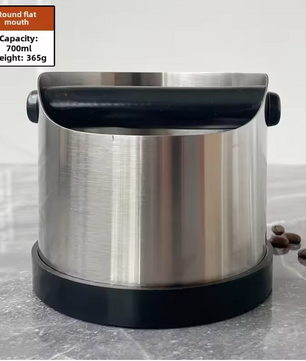 RVS Koffie Klopbox – Espresso Koffiedik Bak met Antislip Ring