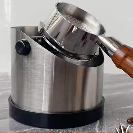 RVS Koffie Klopbox – Espresso Koffiedik Bak met Antislip Ring