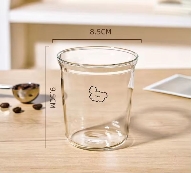 Glazen Latte Kop – Borosilicaat Glas Koffiebeker voor Latte, Thee en Dranken