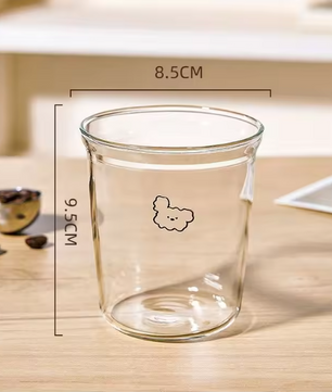 Glazen Latte Kop – Borosilicaat Glas Koffiebeker voor Latte, Thee en Dranken