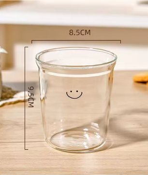 Glazen Latte Kop – Borosilicaat Glas Koffiebeker voor Latte, Thee en Dranken
