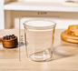 Glazen Latte Kop – Borosilicaat Glas Koffiebeker voor Latte, Thee en Dranken