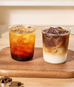 Glazen Latte Kop – Borosilicaat Glas Koffiebeker voor Latte, Thee en Dranken