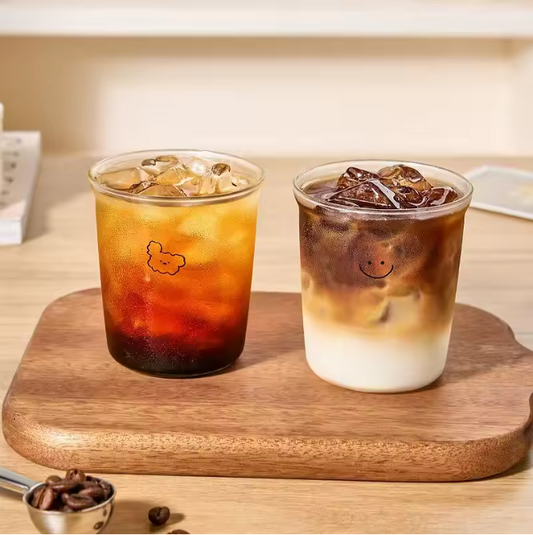 Glazen Latte Kop – Borosilicaat Glas Koffiebeker voor Latte, Thee en Dranken