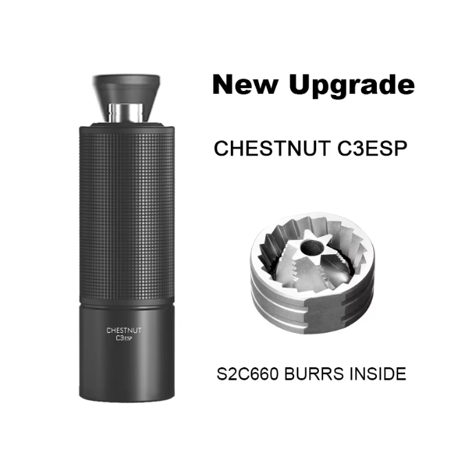 Handmatige Koffiemolen – Metalen Bonenmolen met Precisie Maalinstelling voor Espresso en Filterkoffie