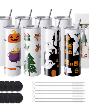 Set Sublimatie Tumblers van RVS – Blanco Tumbler Bekers voor Warmteoverdracht en Personalisatie