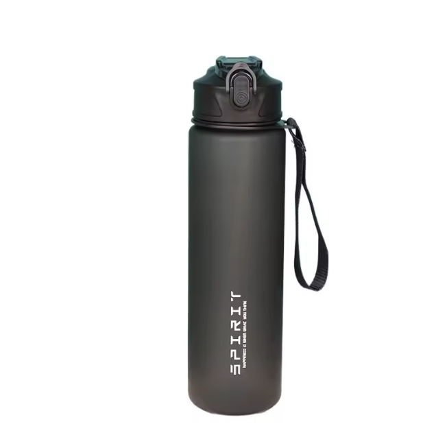 750 ml Waterfles met Rietje en Tijdmarkering – Motivatie Drinkfles voor Sport, Fitness en Reizen