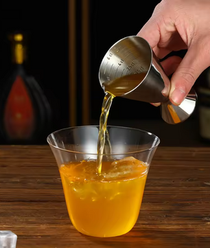 Roestvrijstalen Cocktail Jigger met Maatverdeling – Bar Maatbeker voor Cocktails