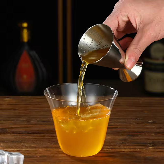 Roestvrijstalen Cocktail Jigger met Maatverdeling – Bar Maatbeker voor Cocktails