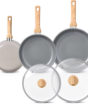 Keramische Koekenpan met Anti-aanbaklaag en Deksel – Inductie Geschikt