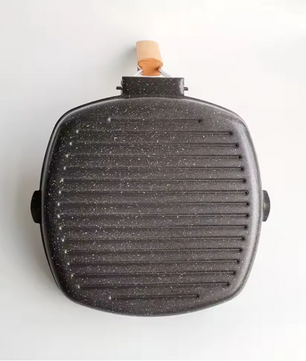 Vierkante Grillpan met Anti-aanbaklaag – Inductie Steakpan voor Binnen Koken