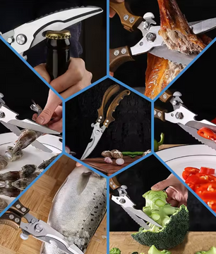 Professionele Gevogelte Schaar van RVS – Keukenschaar voor Kip, Vlees en Vis