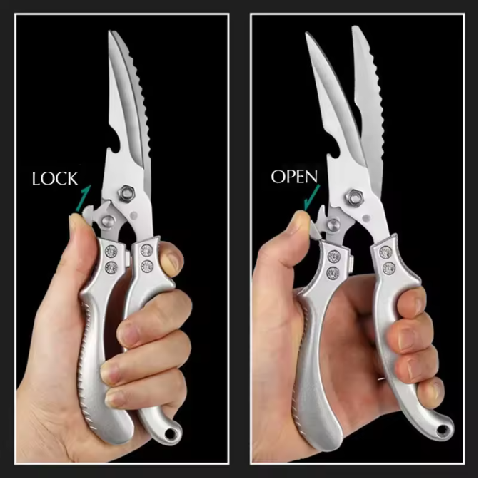 Professionele Gevogelte Schaar van RVS – Keukenschaar voor Kip, Vlees en Vis