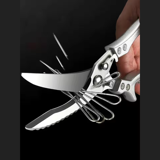 Professionele Gevogelte Schaar van RVS – Keukenschaar voor Kip, Vlees en Vis