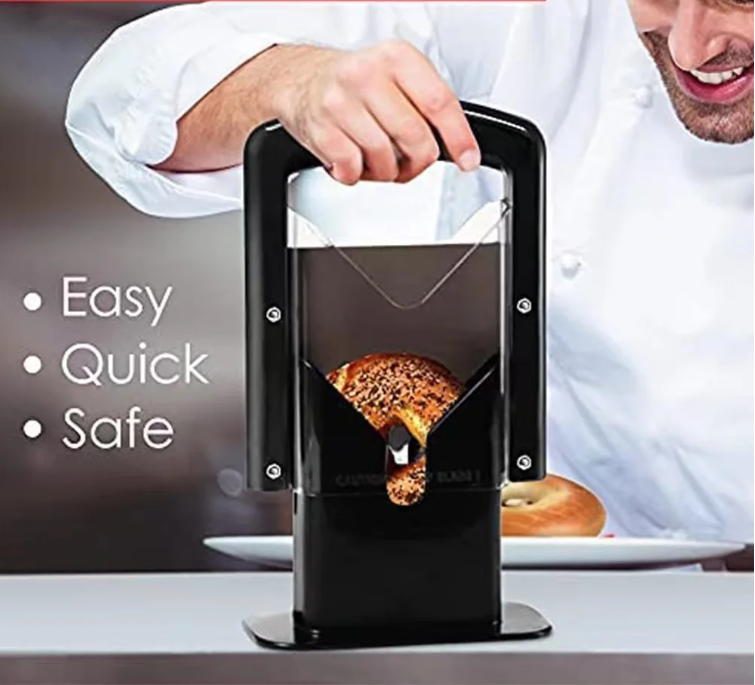 Bagel Guillotine Snijder – Bagelsnijder en Broodsnijder voor de Keuken