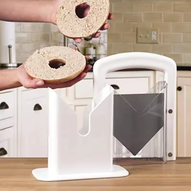 Bagel Guillotine Snijder – Bagelsnijder en Broodsnijder voor de Keuken