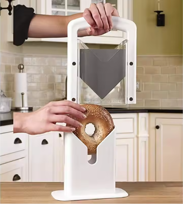 Bagel Guillotine Snijder – Bagelsnijder en Broodsnijder voor de Keuken