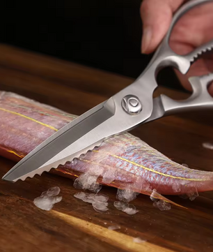 Multifunctionele Keukenschaar van RVS – Gevogelte en Visschaar
