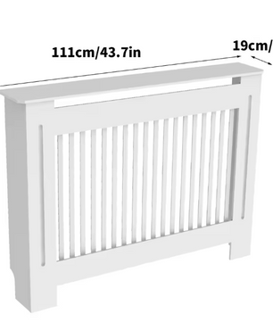 Hoge MDF Radiatorafdekking met Latten en Bovenplank