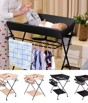 Opvouwbare Babycommode met Opbergvakken – Draagbaar Wisselstation