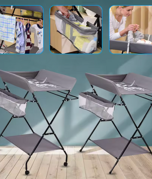 Opvouwbare Babycommode met Opbergvakken – Draagbaar Wisselstation