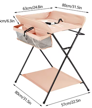 Opvouwbare Babycommode met Opbergvakken – Draagbaar Wisselstation