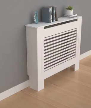 Hoge MDF Radiatorafdekking met Latten en Bovenplank