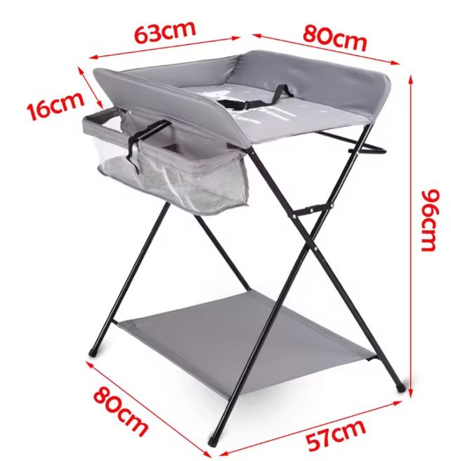 Opvouwbare Babycommode met Opbergvakken – Draagbaar Wisselstation