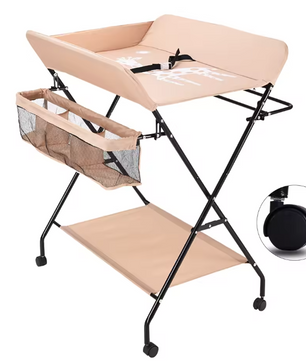 Opvouwbare Babycommode met Opbergvakken – Draagbaar Wisselstation